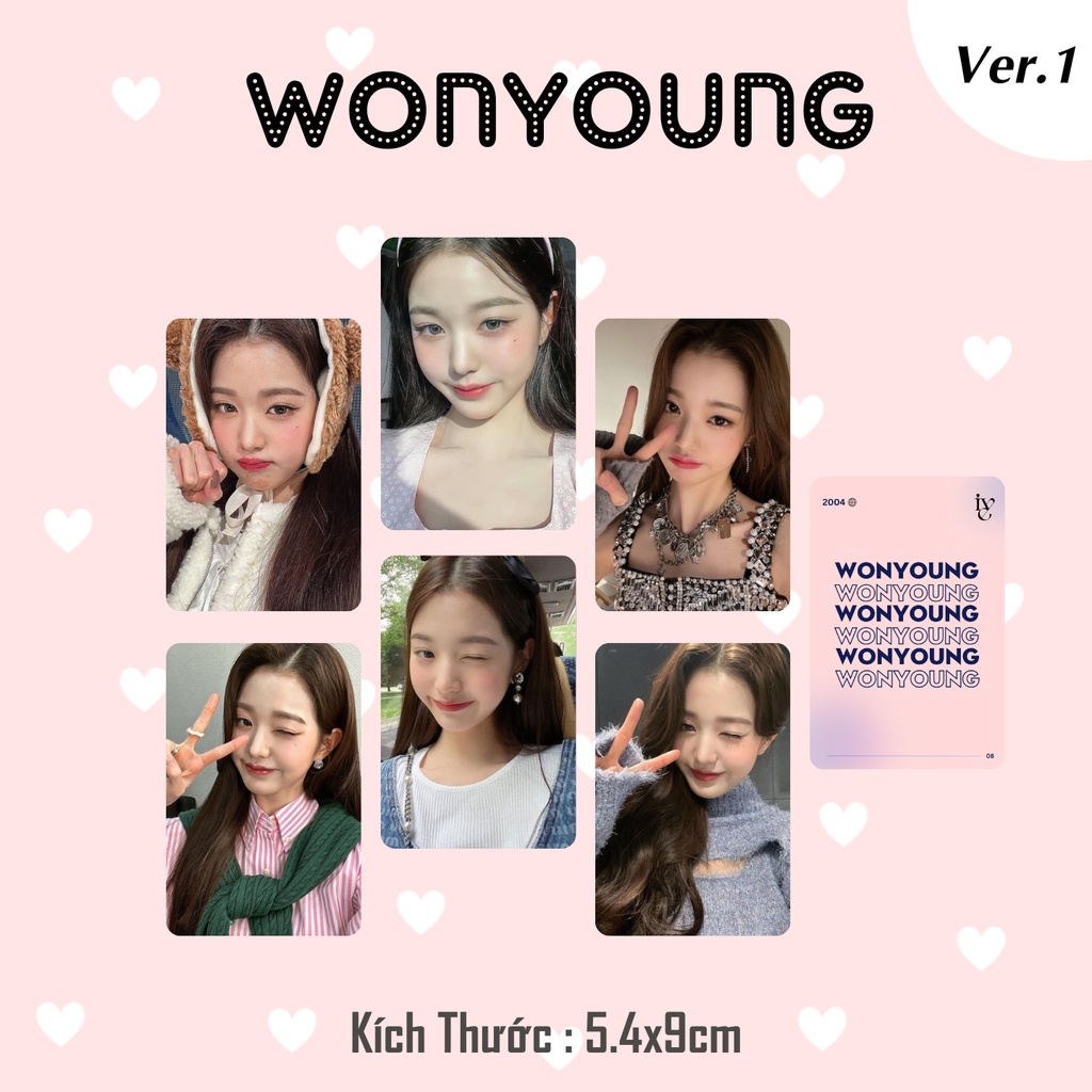 Set 6 card Jang WonYoung - IVE