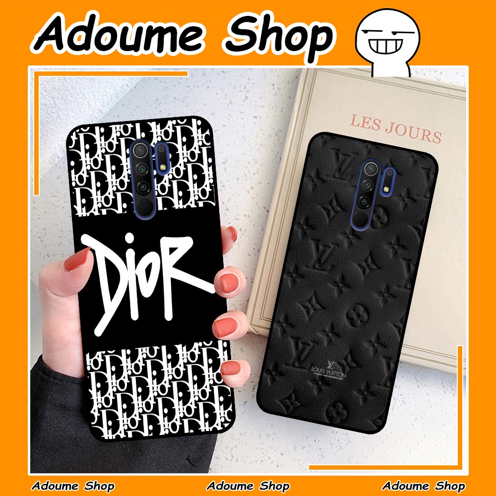 Ốp Xiaomi Redmi 9 in hình thương hiệu, họa tiết galaxy