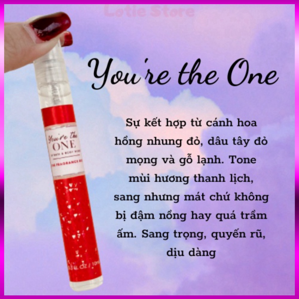 Xịt thơm 10ml chai chiết Body Mist của Mỹ chính hãng B&BW thơm lâu Cao Cấp