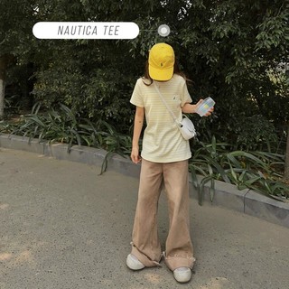 Áo phông kẻ nautica hàng xuất dư