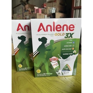 Sữa bột Anlene Gold 3x hộp tiện lợi hương vani 8 gói x 35g/Sữa Anlene Gold 5X Hộp Dùng Thử Tiện Lợi