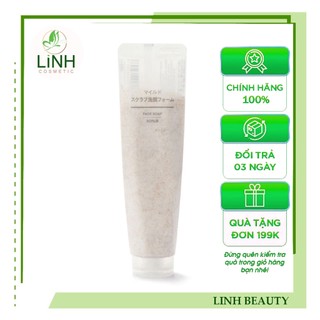 Sữa rửa mặt tẩy da chết Face soap SCrub Muji 120g