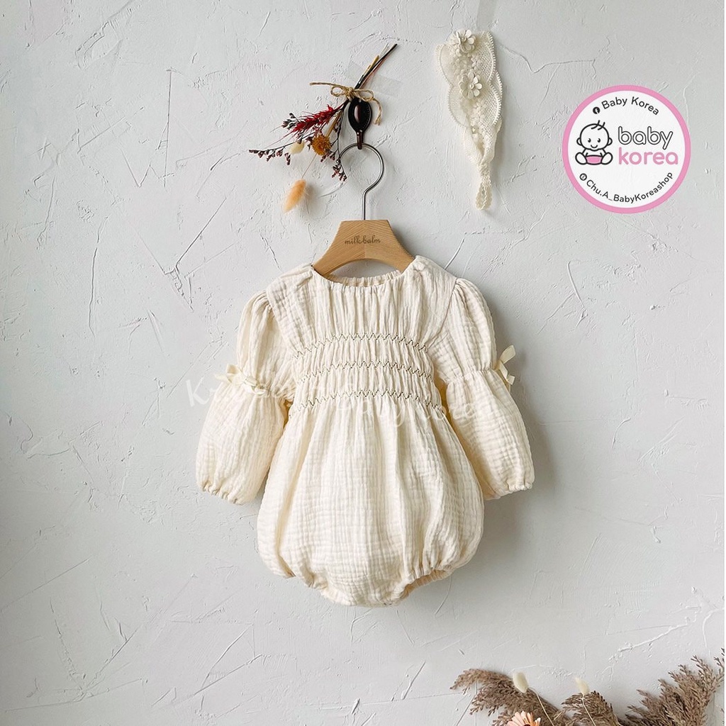 Suit cài cúc đũng MILKBALM made in Korea mùa thu đông cho bé từ 7-13kg thời trang trẻ em BABYKOREA