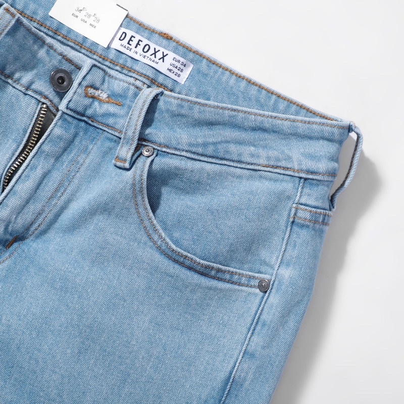 QUẦN BÒ - QUẦN JEAN - DEFOXX - WASH BLUE YA  - FORM SLIM FIT - CODE: 230244