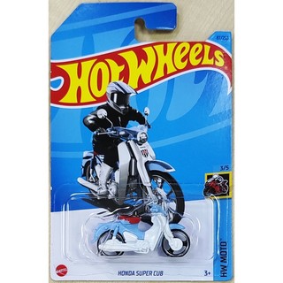 Xe mô hình hot wheels 1/64 honda super cub hw motor