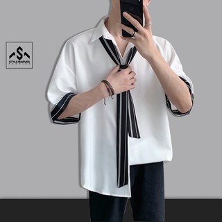 Áo sơ mi nam ngắn tay phong cách hàn quốc stylemarven - ao somi 9000015c