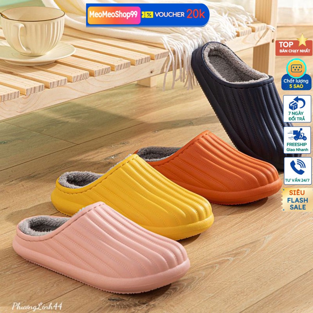 Dép Sục Lót Lông Chống Nước Cho Nam Và Nữ