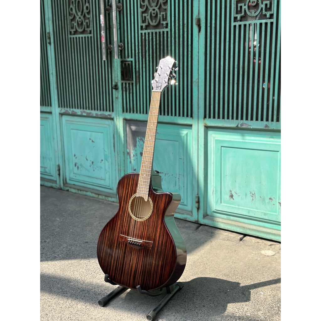 Đàn Guitar Acoustic ST.Real Guitar Sài Thành Mã ST-X1 Pro Chất Liệu Top Ebony