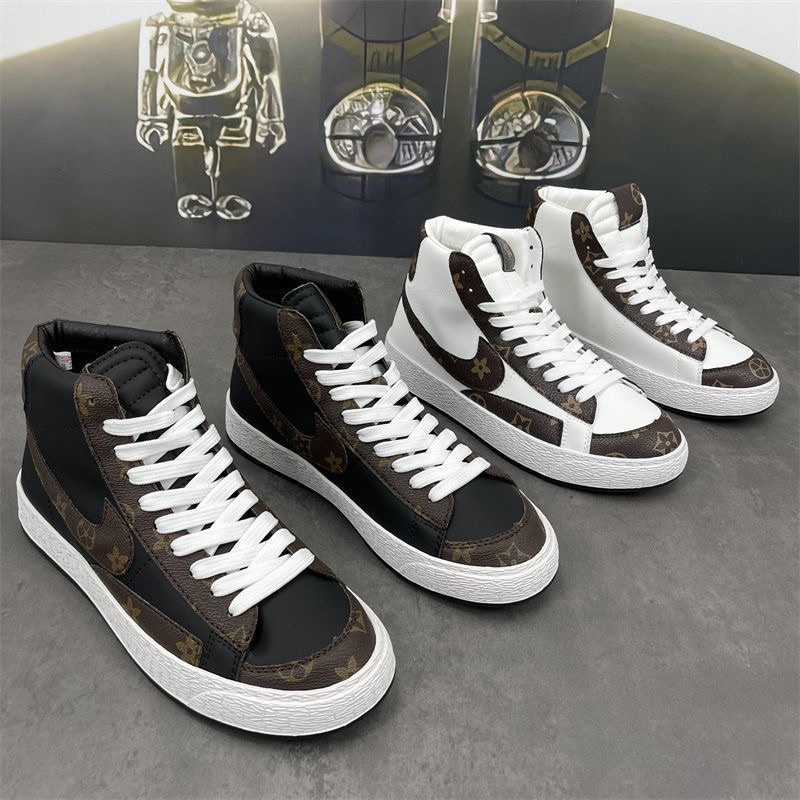 (ORDER TAOBAO) Giày Sneaker Da LV Cao Cổ Nam Siêu Chất Đủ size 38-43
