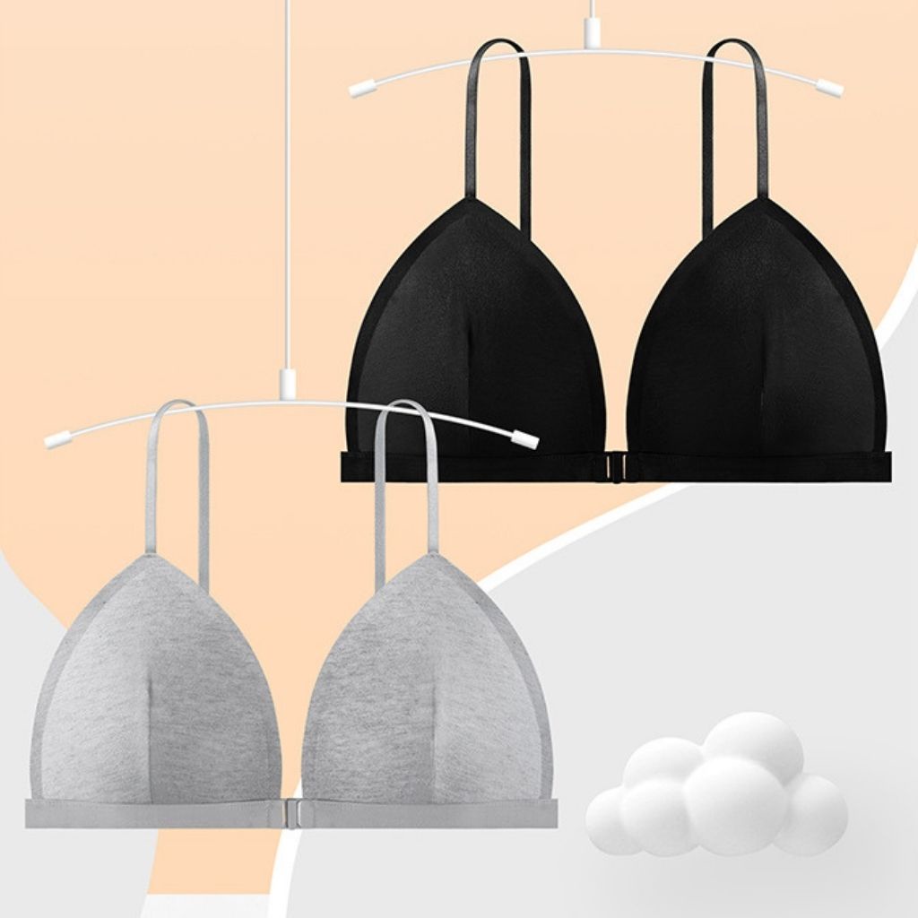 Áo bra nữ 2 dây mảnh gợi cảm cài trước tiện lợi đệm mút mỏng ôm ngực cực xinh và dễ thương DEVARI B836