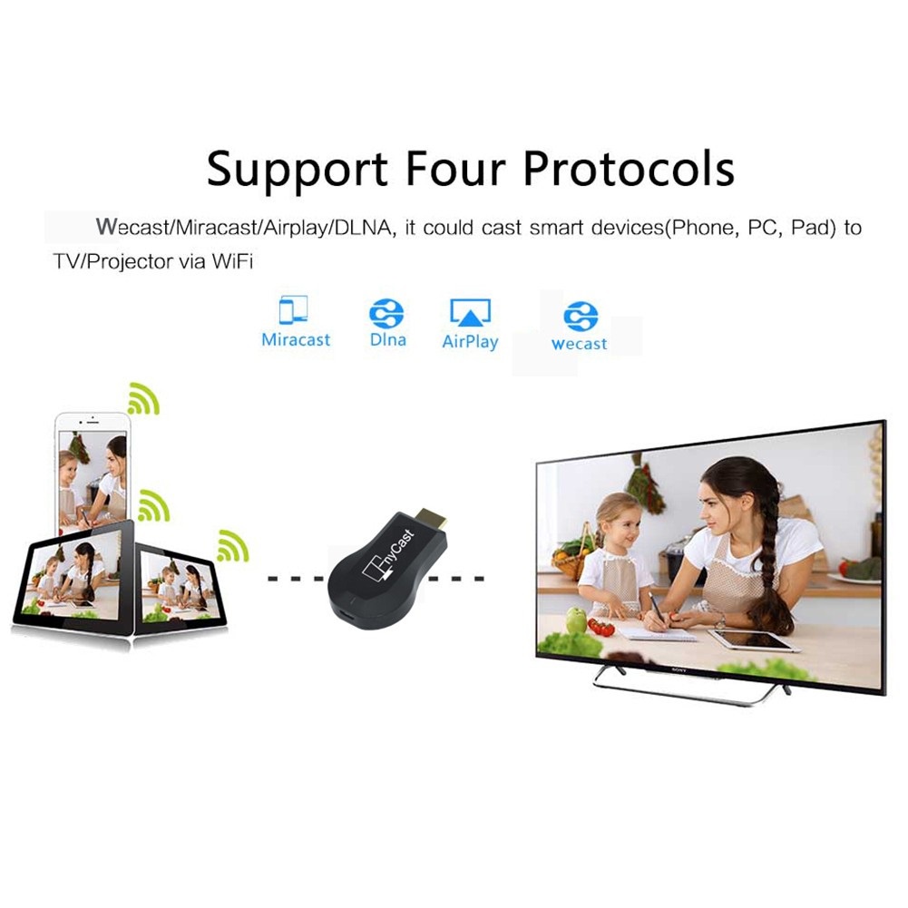 Thiết Bị Kết Nối HDMI Không Dây Anycast MX18 PLUS - Thiết Bị Kết Nối HDMI Từ Điện thoại Lên TV  Hỗ Trợ 3G/4G/WIFI