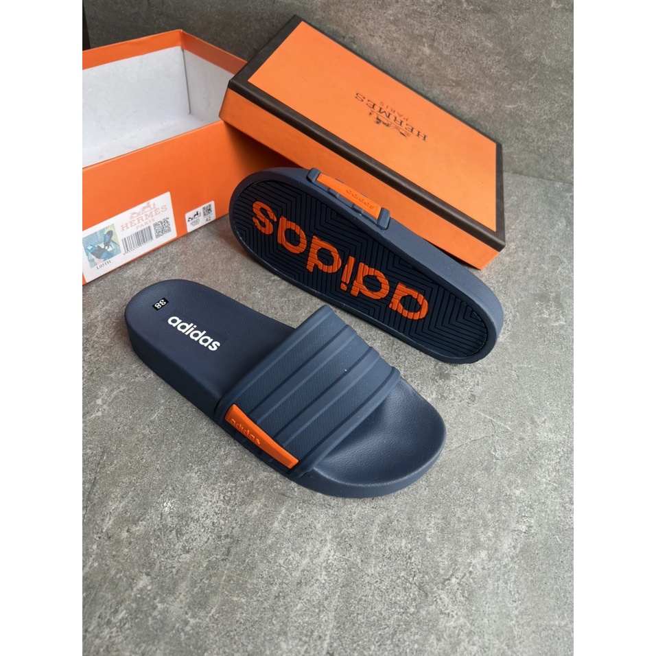 Dép nam adidas Mẫu mới nhất Hot 2023, Dép Quai Ngang đế cao su non Form dáng thể thao - chống nước chống hôi chân