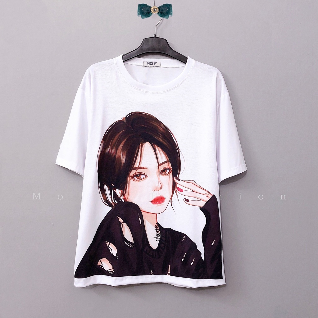 Áo thun tay lỡ ❤️ Áo phông Unisex BST áo thun 3D NHIỀU MẪU 02 form rộng Freesize dành cho nam nữ Molly Fashion
