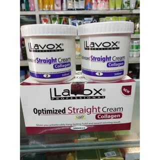 Thuốc ép duỗi tóc lavox tím collagen 500ml x2