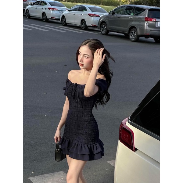 Đầm Smooking Bẹt Vai TN YD270347