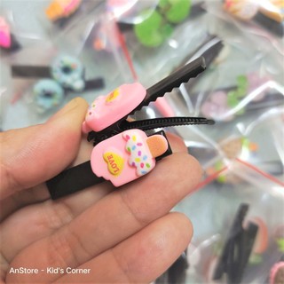 Set 2 kẹp tóc mái đính charm đáng yêu cho bé