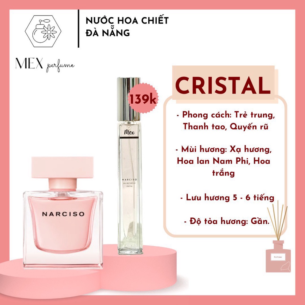 Nước Hoa Narciso Cristal Bản Chiết 10ml Nước Hoa Mẫu Thử - SP001898