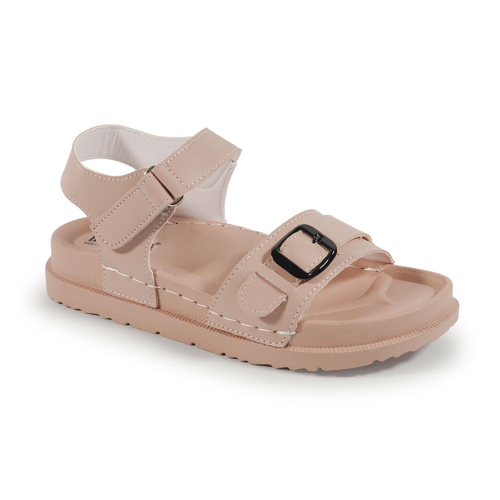 Sandal Nữ Hanatabi 2 Lớp Quai Bản Ngang Có Khóa May Liền Đế Cao 3cm Mã HNSD607