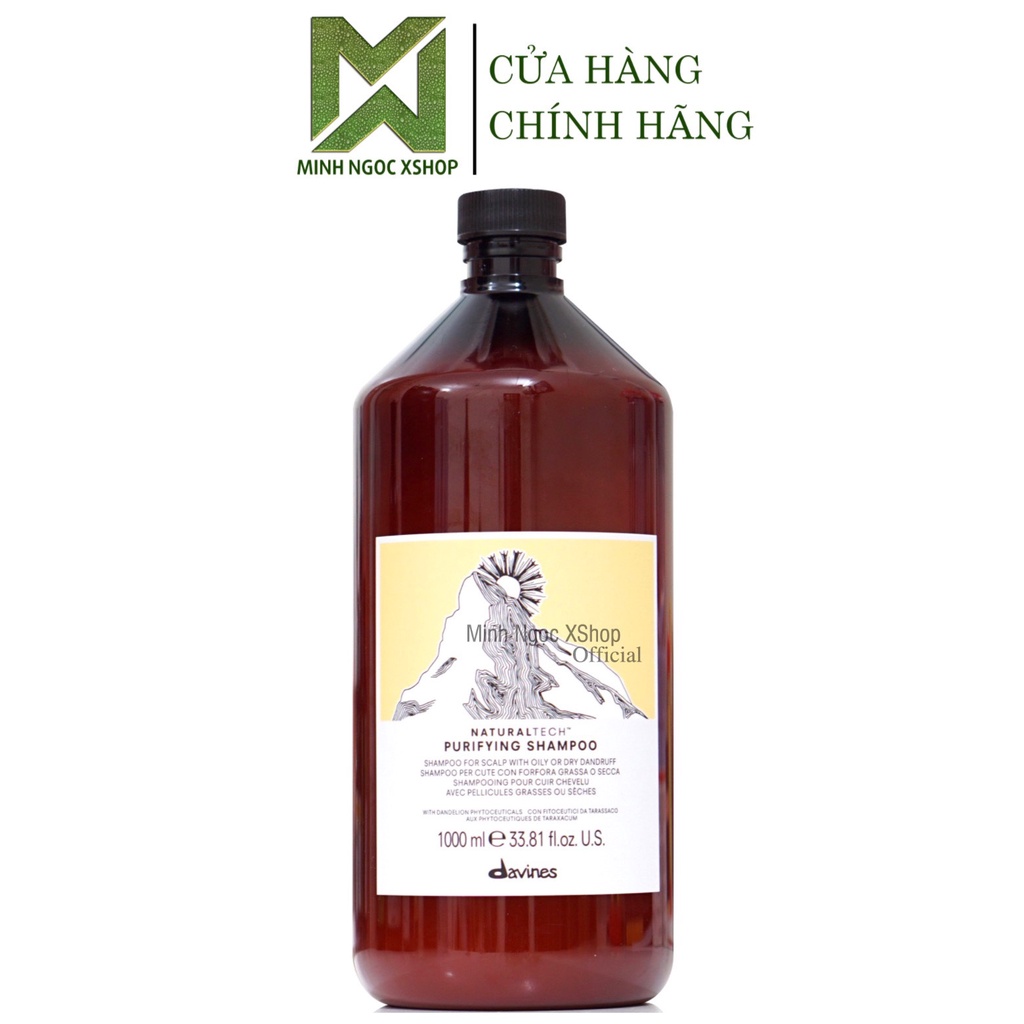 Dầu gội chống gàu Davines Purifying 1000ML chính hãng