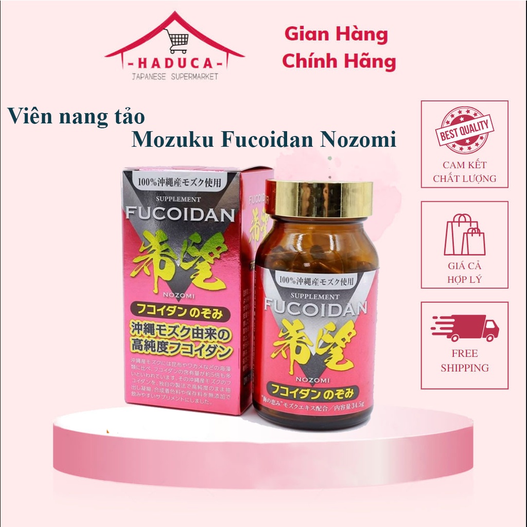 Viên nang tảo Mozuku Fucoidan Nozomi