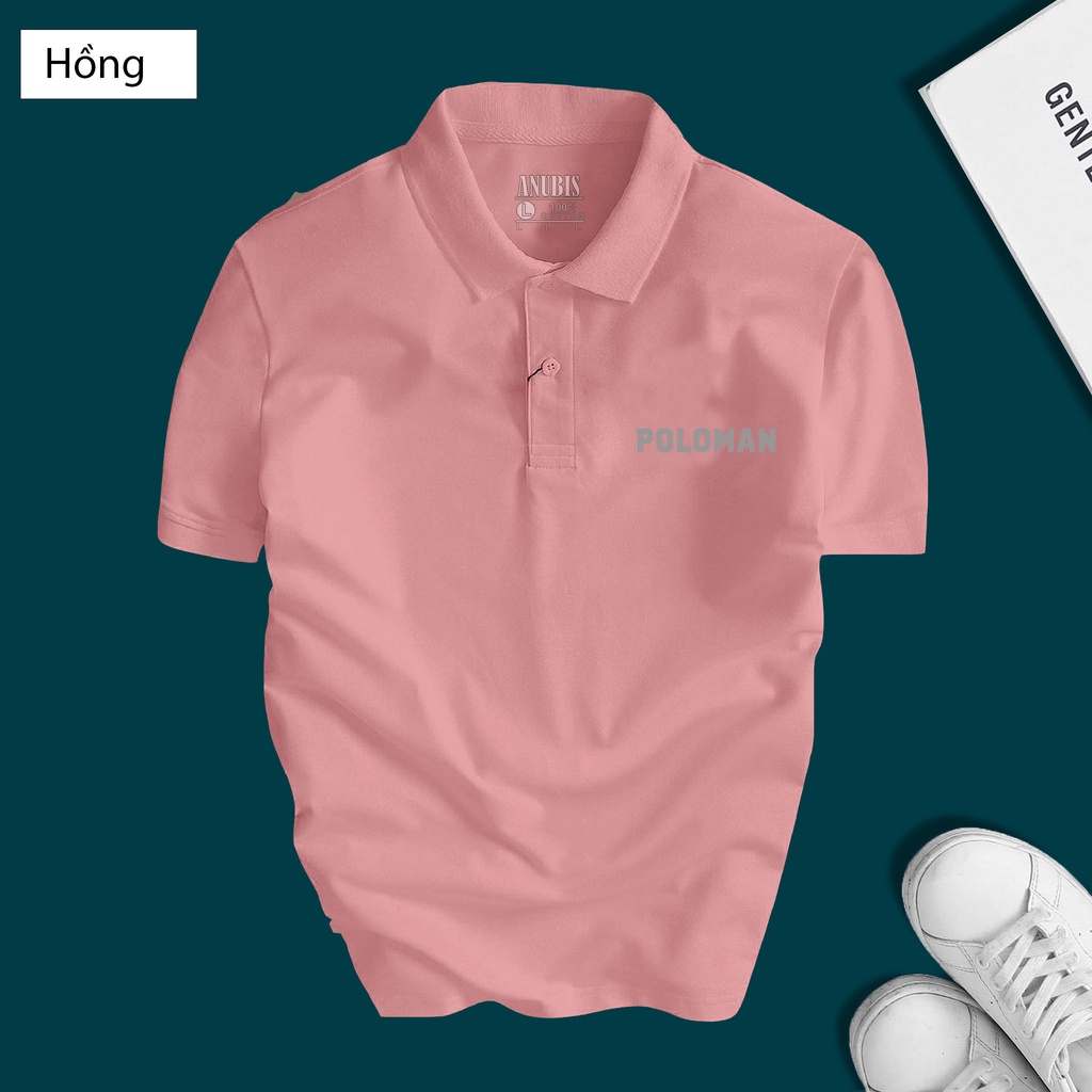 Áo polo POLOMAN nhiều màu - unisex nam nữ tay lỡ basic