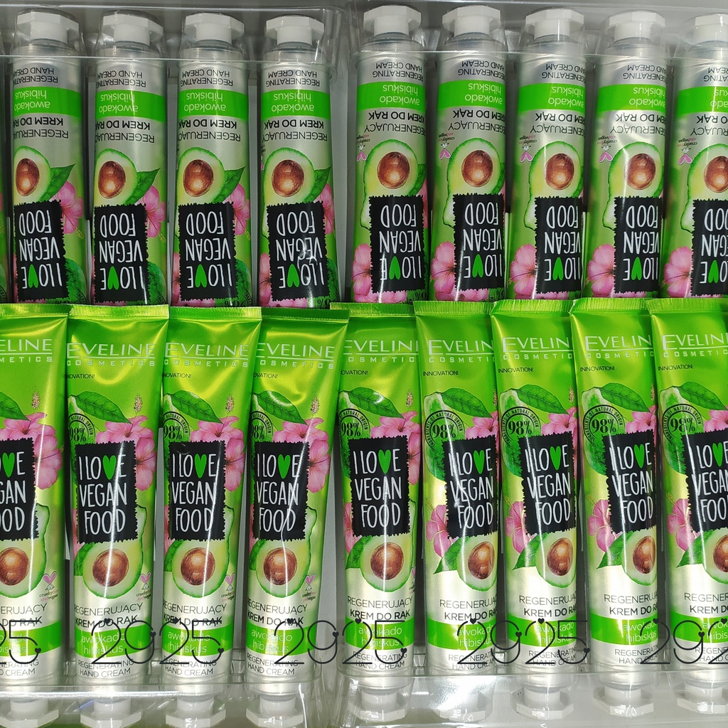 Kem dưỡng tay EVELINE I Love Vegan Food Avocado 50ml (Ba Lan)