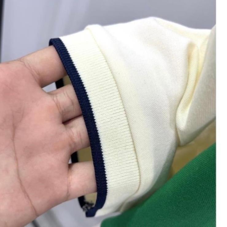 Áo polo Gucci Embroidered phối màu mới nhất Áo polo nam nữ vải cá sấu mới nhất The.Wear