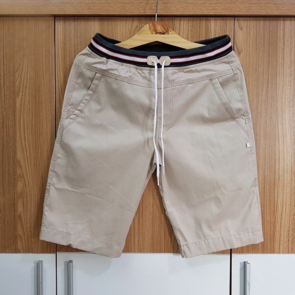 Quần Short Lửng Nam Kaki Vải Mềm Mịn Lưng Thun Quần Có Dây Chun Kéo, Dễ Dàng Điều Chỉnh Phù Hợp Co Giãn Cao Cấp DKQK26