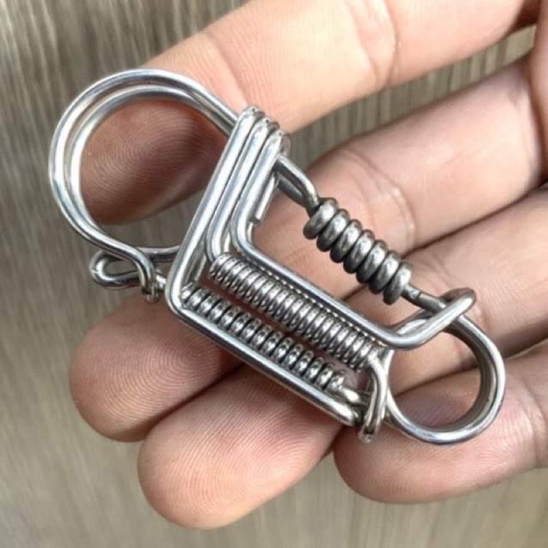 Móc khoá thủ công inox 304 thông thường