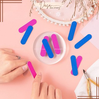 Dũa móng tay mini, dũa nailbox móng giả mini nhám 2 mặt nhỏ gọn tiện lợi GIÁ RẺ