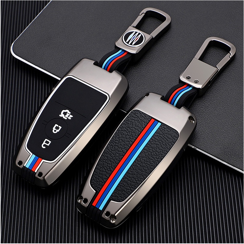 Bao Da, Vỏ Bảo Vệ, Ốp Chìa Khóa, Bọc Chìa Khóa Phản Quang Dùng Cho Xe Ô Tô Ford Ecosport, Everest, Ranger, Explorer 2019