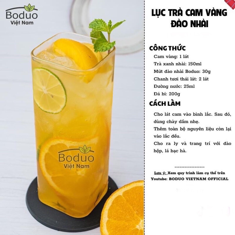 Mứt đào nhài Boduo hộp 1kg