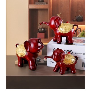 Bộ tượng gia đình voi - Bộ 3 con voi cao cấp- Tượng trang trí phòng khách cao cấp