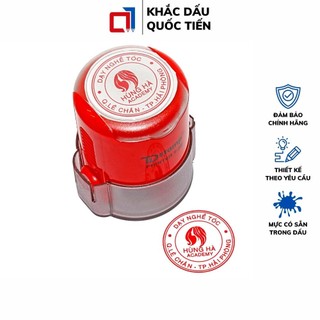 Con Dấu Tròn, Làm Con Dấu Tròn Theo Yêu Cầu , Đã Có Mực Sẵn Tròn 3.8cm T38