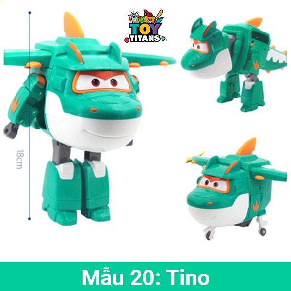 Đội bay siêu đẳng SUPERWINGS - Tất cả nhân vật robot biến hình trong phim hoạt hình Đội Bay Siêu Đẳng  - Cỡ Vừa