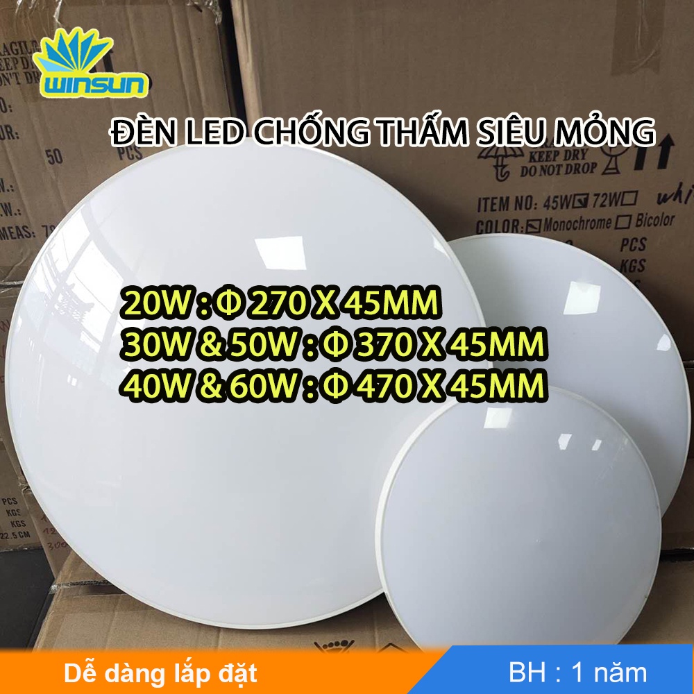 Đèn led ốp trần siêu sáng 30W 45W 60W 72W 90W chống thấm nước