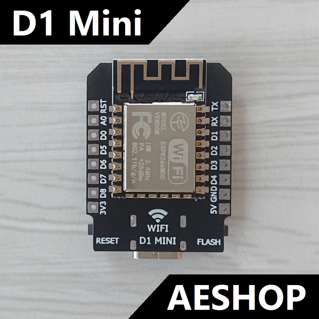 Kit phát triển ESP8266 D1 Mini bản Type C