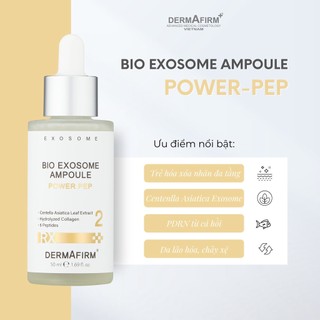 Tinh chất trẻ hoá da đa tầng, ngăn ngừa láo hoá, trẻ hoá căng bóng da - bio exosome ampoule power pep-dermafirm