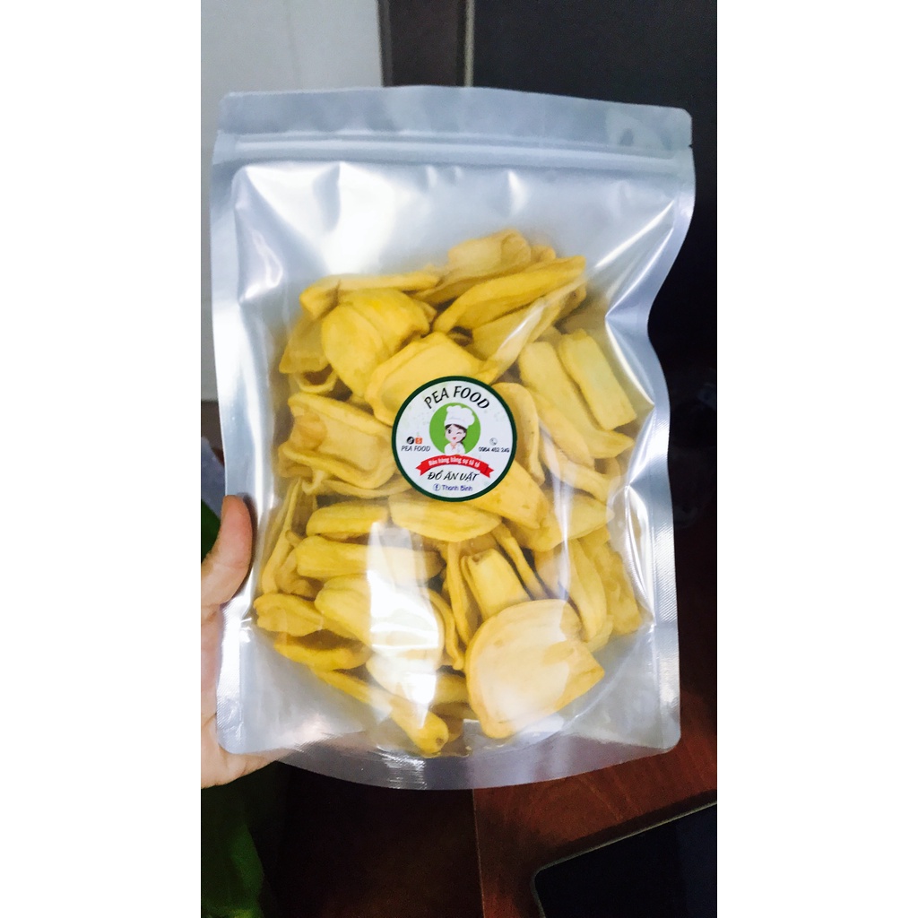 Mít sấy khô nguyên cánh loại 1 không đường giòn ngọt tự nhiên 500gr Pea Food hoa quả sấy đặc sản đà lạt