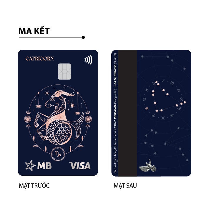 Thẻ rút tiền đa năng MB Bank Hi Collection - Thẻ 12 Cung Hoàng Đạo