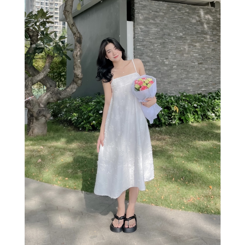 Đầm maxi hai dây dáng suông THE C.I.U - Camellia Maxi Dress
