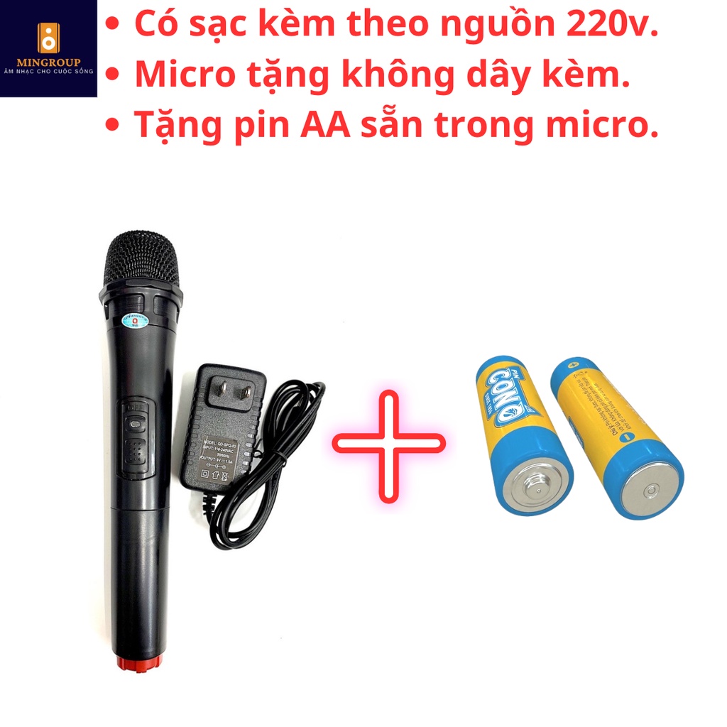 [Tặng Micro Không Dây] Loa Kéo Karaoke Bluetooth Kiomic Q8 Pro Hát Siêu Hay Mẫu Mới 2023 - Phân Phối Toàn Quốc