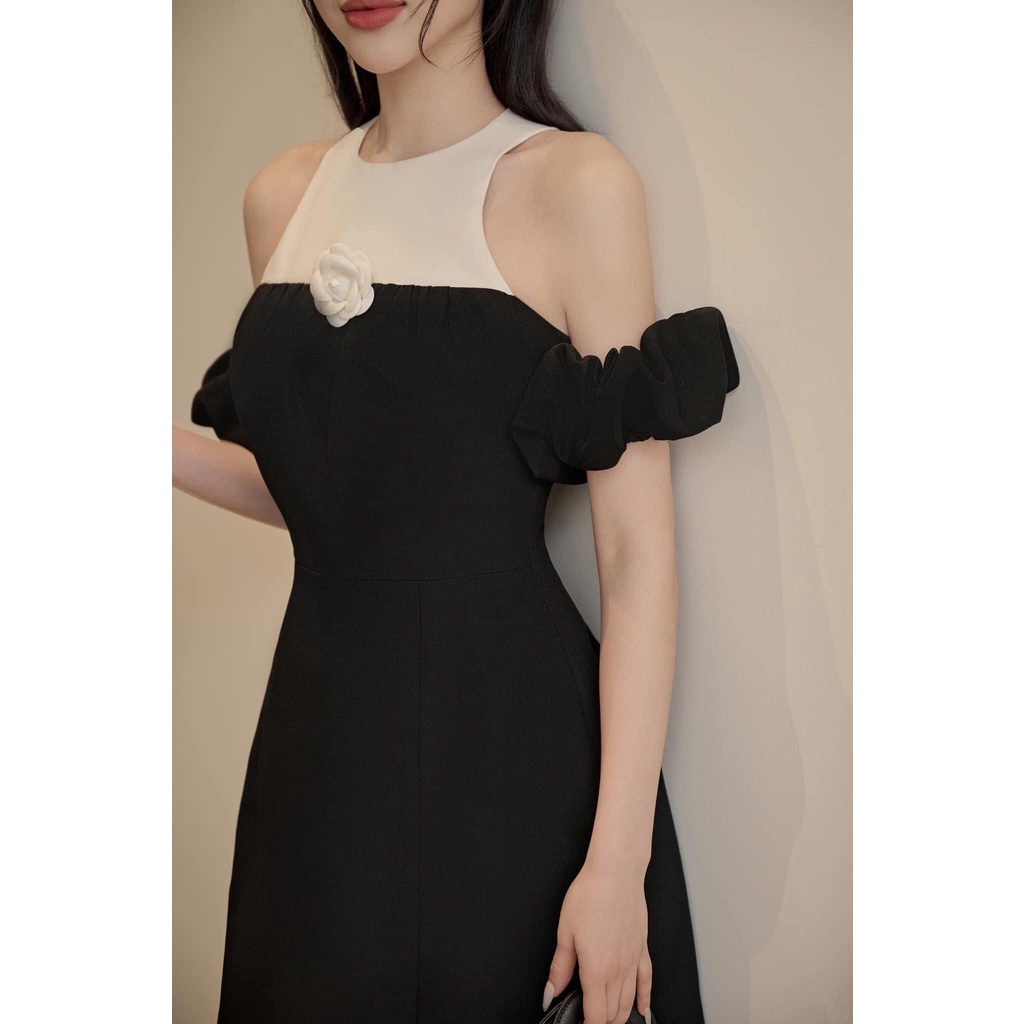 Đầm chữ A bigsize rớt vai sang chảnh có may theo số đo  G323