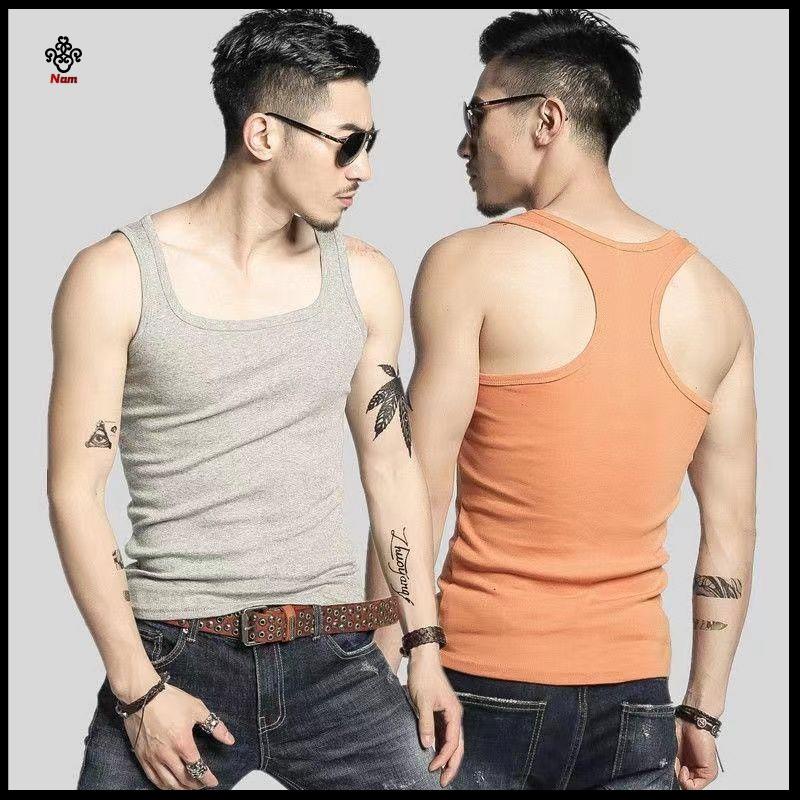 Chất lượng cao Áo Thun Thể Thao nam Nữ In Chữ O ba lo nam T P#Áo Thun Thể Thao Sát Nách Cổ Vuông Dáng Ôm Co Giãn Thoáng Khí Phong Cách Hàn Quốc Có Size 39; s