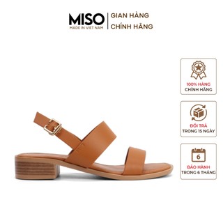 Giày Sandal Nữ Đế Vuông Cao 3cm Quai Ngang Miso M039