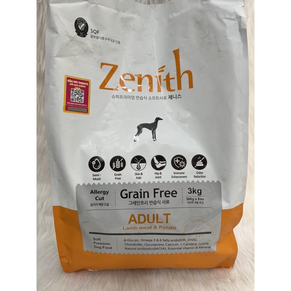 Thức ăn cho chó Zenith, thức ăn hạt mềm cho chó con và chó trưởng thành