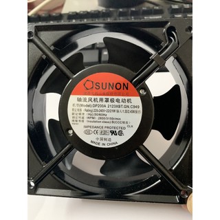 Quạt tản nhiệt, làm mát chính hãng sunon- dp200a 2123xbt.gn.c949-ac.220v-12cm