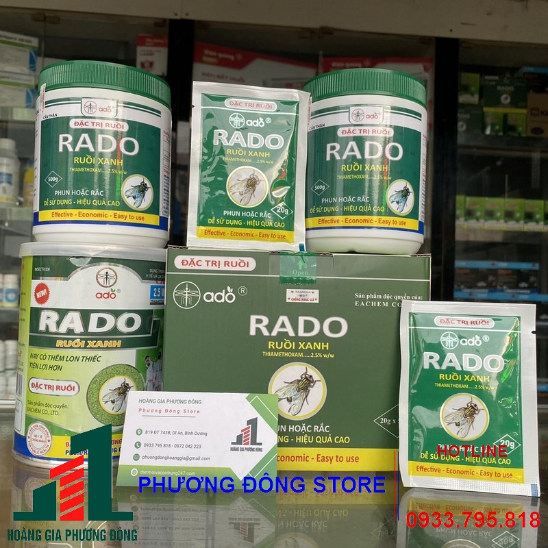Thuốc đặc trị ruồi Rado (hộp 400g, 500g)