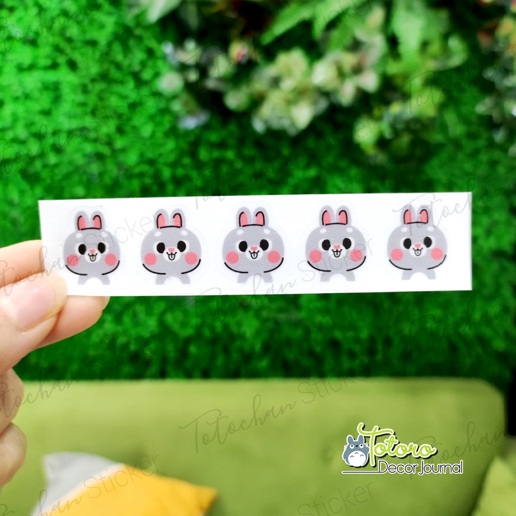 Sticker trong suốt dán bình sữa, bình nước cute