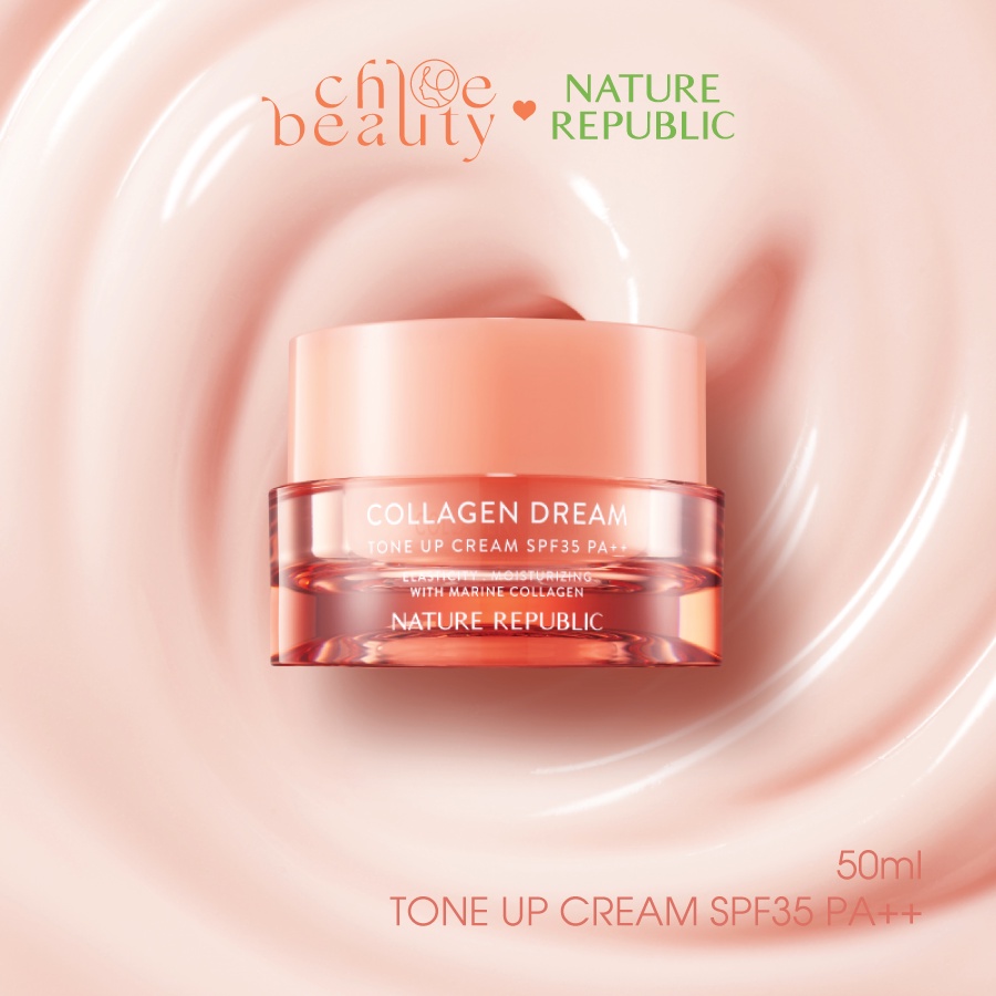 Kem dưỡng nâng tông NATURE REPUBLIC Collagen Dream Tone Up Cream SPF35 PA++ 50ml